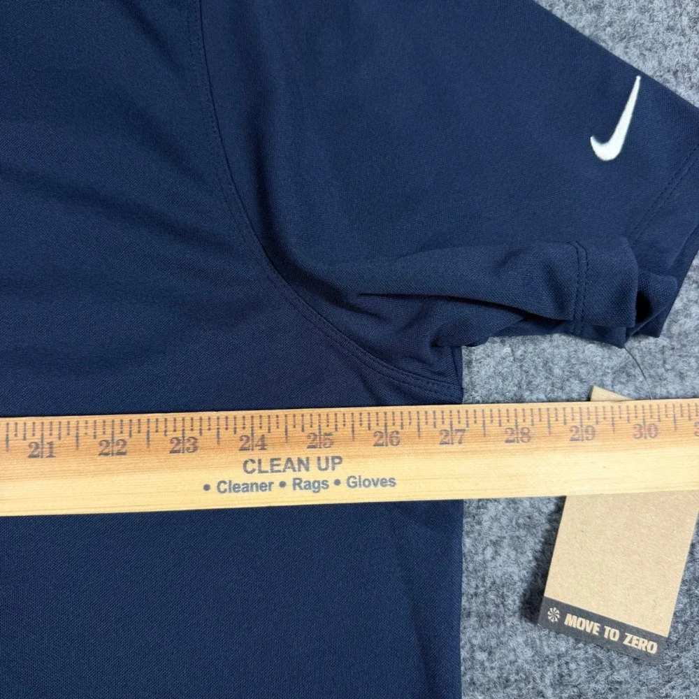 Nike Golf Polo Sunoco Logo Mens XXL Navy Blue Polyester Short Sleeve NWT